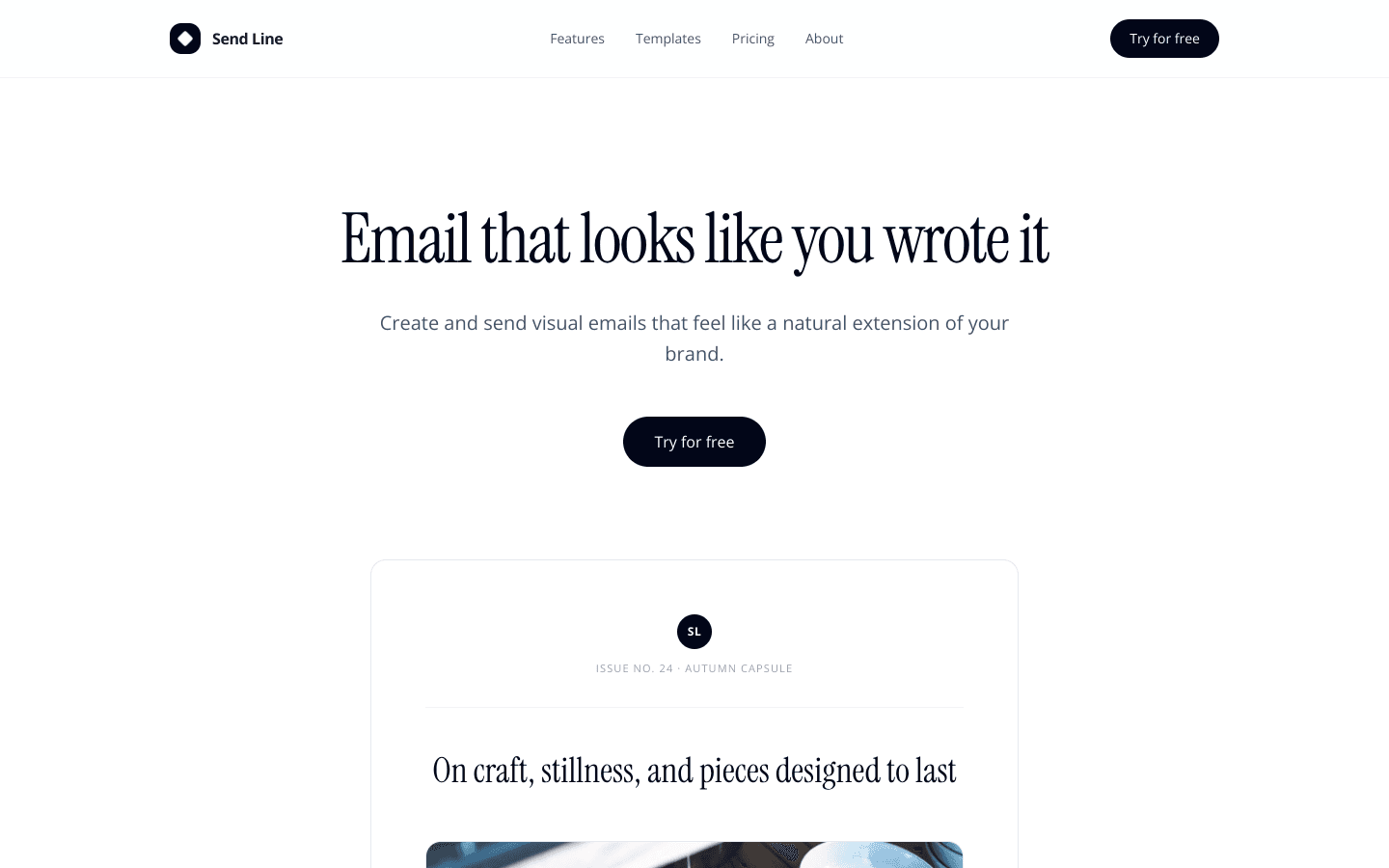 sendline.io screenshot