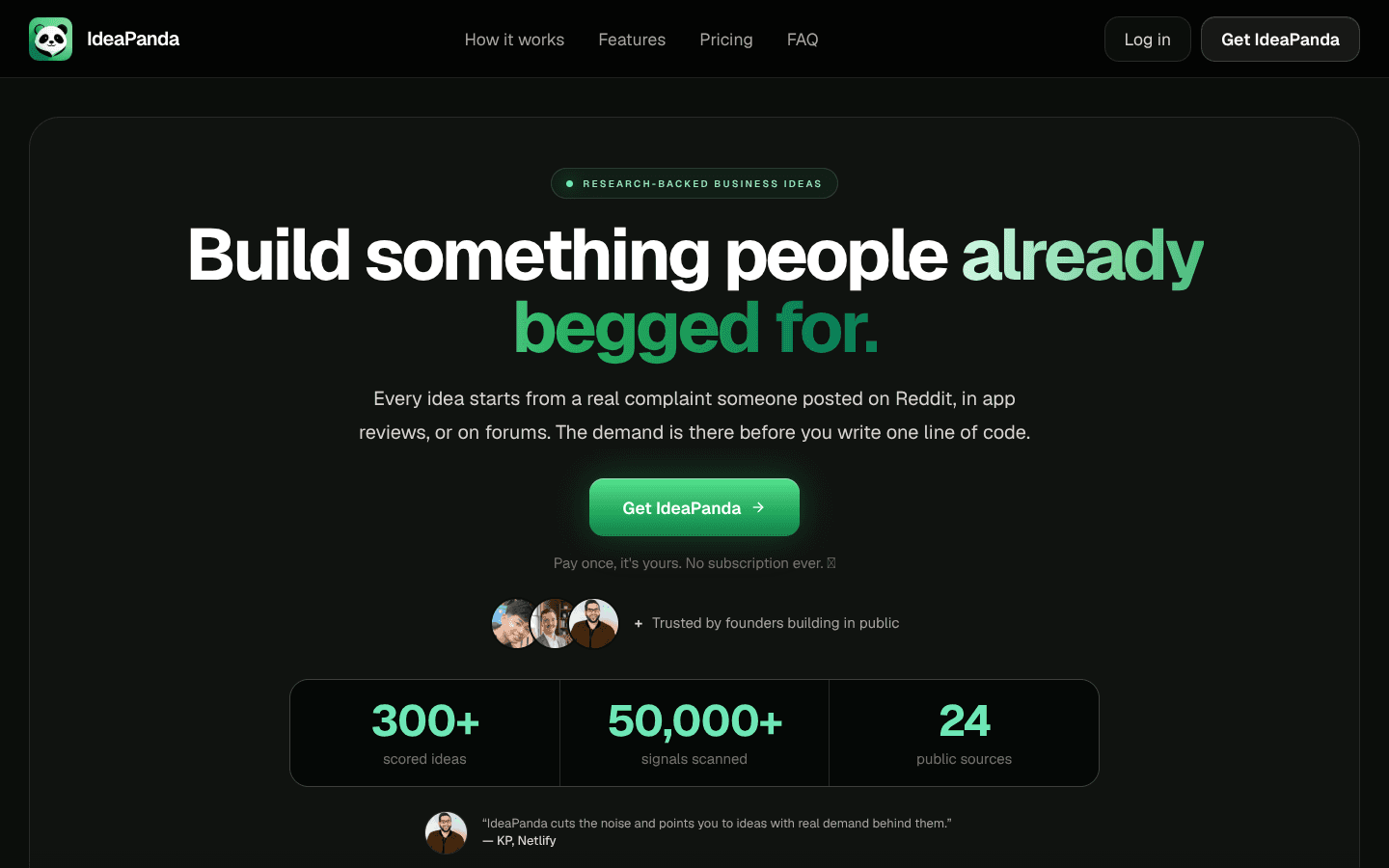 getideapanda.com screenshot