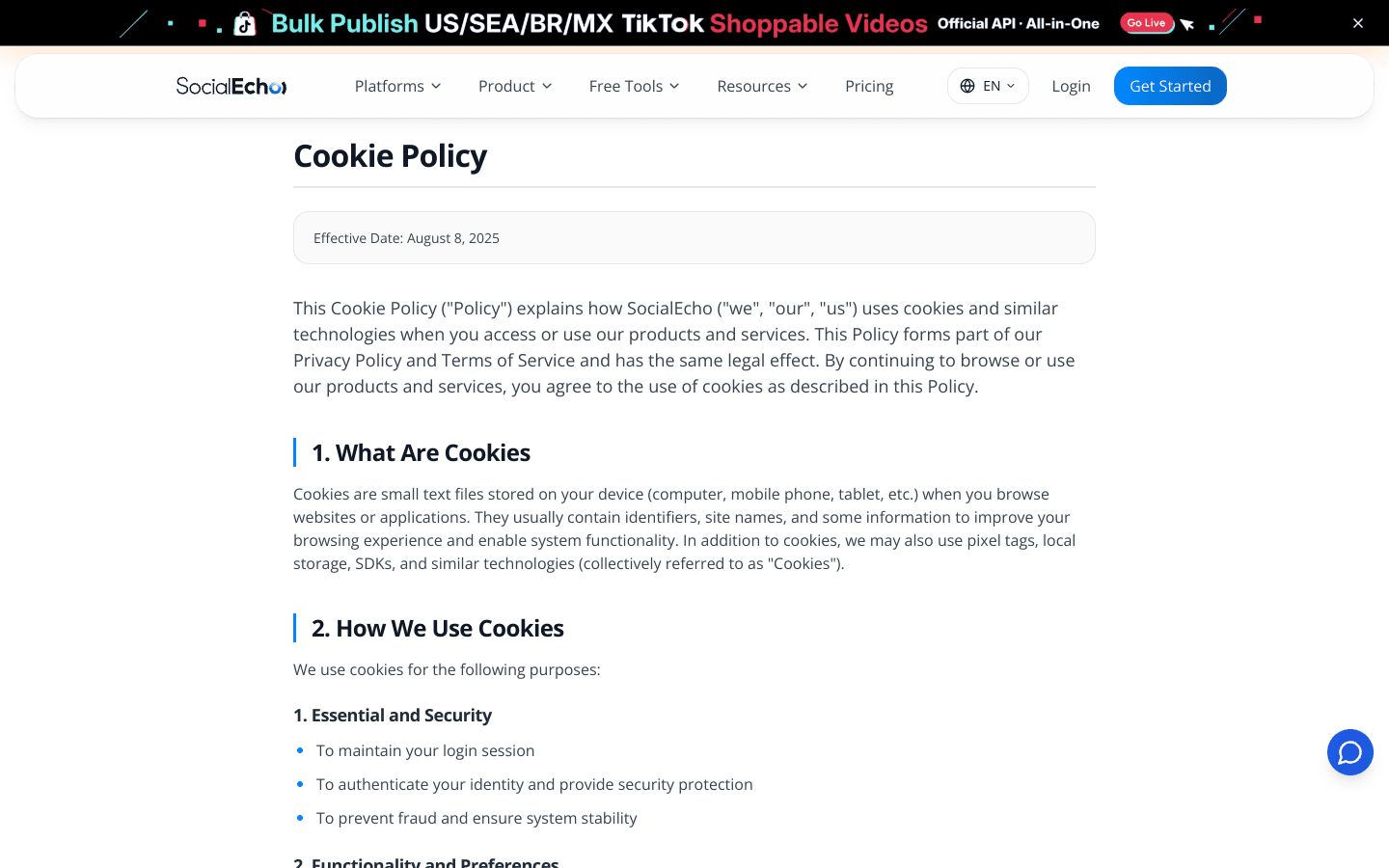 socialecho.net screenshot